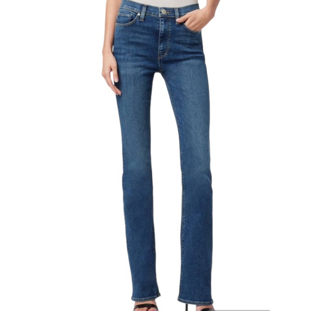 Hudson Bootcut Low-Rise Distressed Jeans